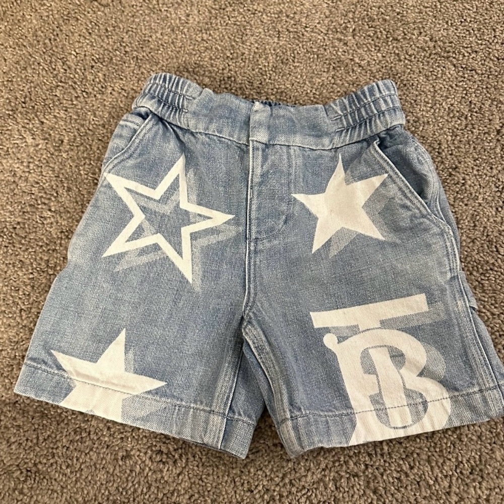 Toddler Denim Burberry top & shorts - Picture 4 of 6